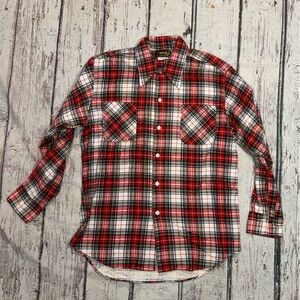 Phoenix Plaid Pearl Snap Rockabilly Western Vintage Button Down Shirt